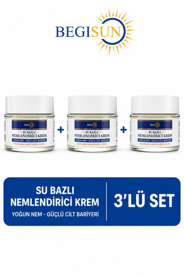 Su Bazlı Nemlendirici Krem 3’lü Set