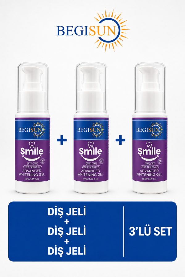 Smile Diş Beyazlatıcı Jel 3’lü Set 50 ml x 3